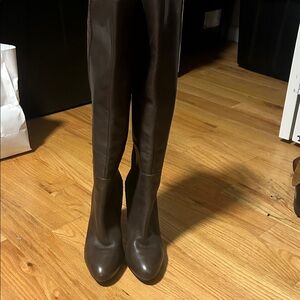Nine West Dark Brown Heeled Boots